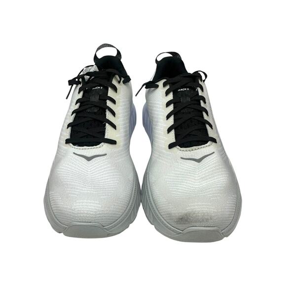 HOKA One One Mach 3 Men\'s Size 11 White Black Road Running Sneakers Trainer